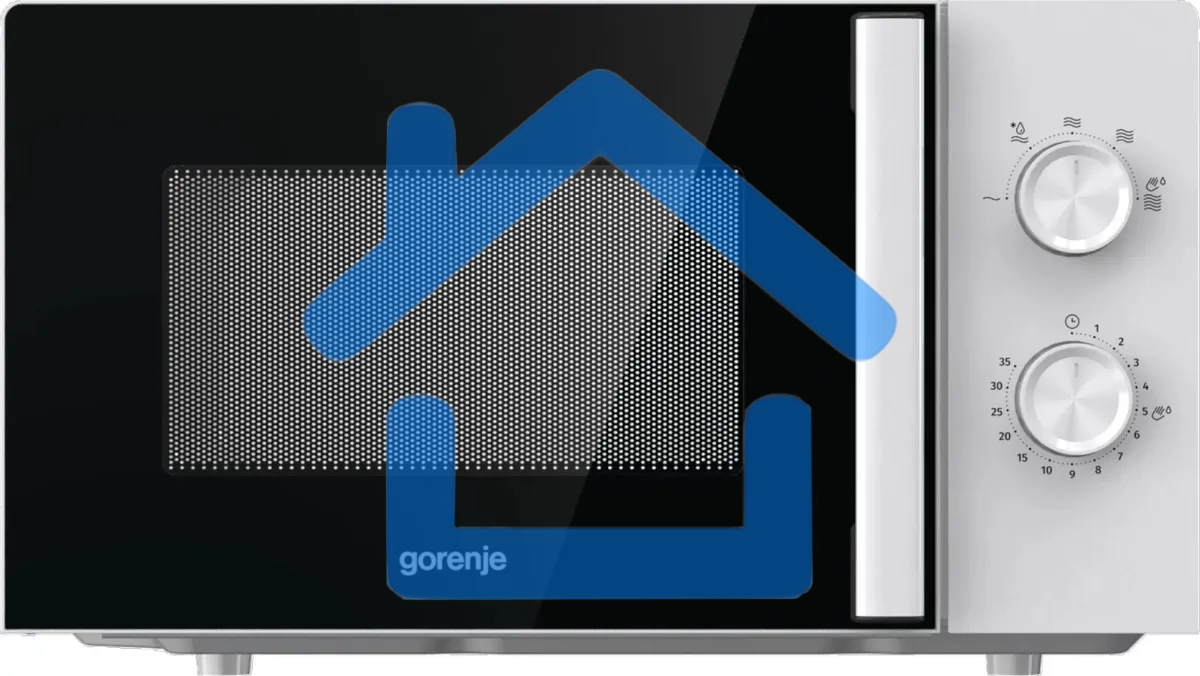 Микроволновая печь Gorenje MO20E1WH белый, 20 л, 800 Вт, переключатели - поворотный механизм