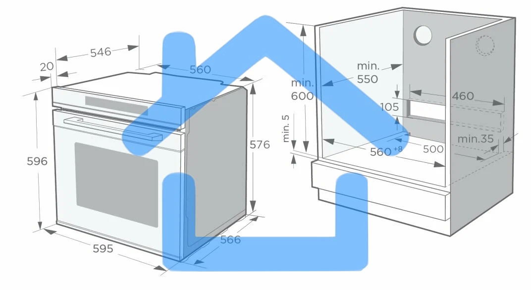Духовой шкаф Weissgauff EOM 741 PDB Black Edition