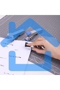 Степлер Deli E0224 Start N10 (15 листов) встроенный антистеплер, ассорти, 50 скоб, коробка