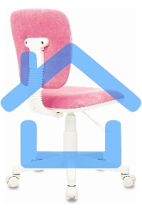 Кресло детское Бюрократ CH-W204NX Velvet 36 розовый, крестовина пластик, пластик белый