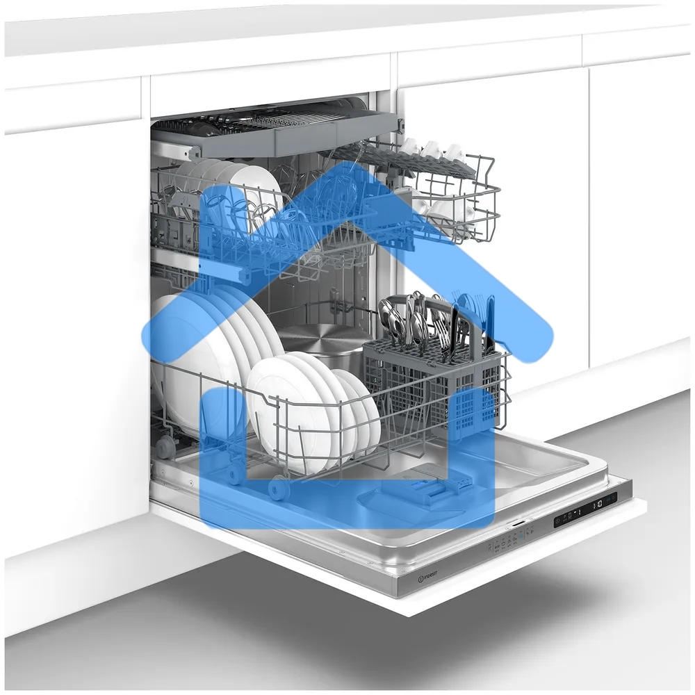 Встраиваемая посудомоечная машина Indesit DI 5C59, нержавеющая сталь, 59.8 см, 15 компл., 49 дБ, класс A