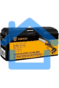 Пила цепная аккумуляторная DEKO DKCHS 20-6 PRO, 4