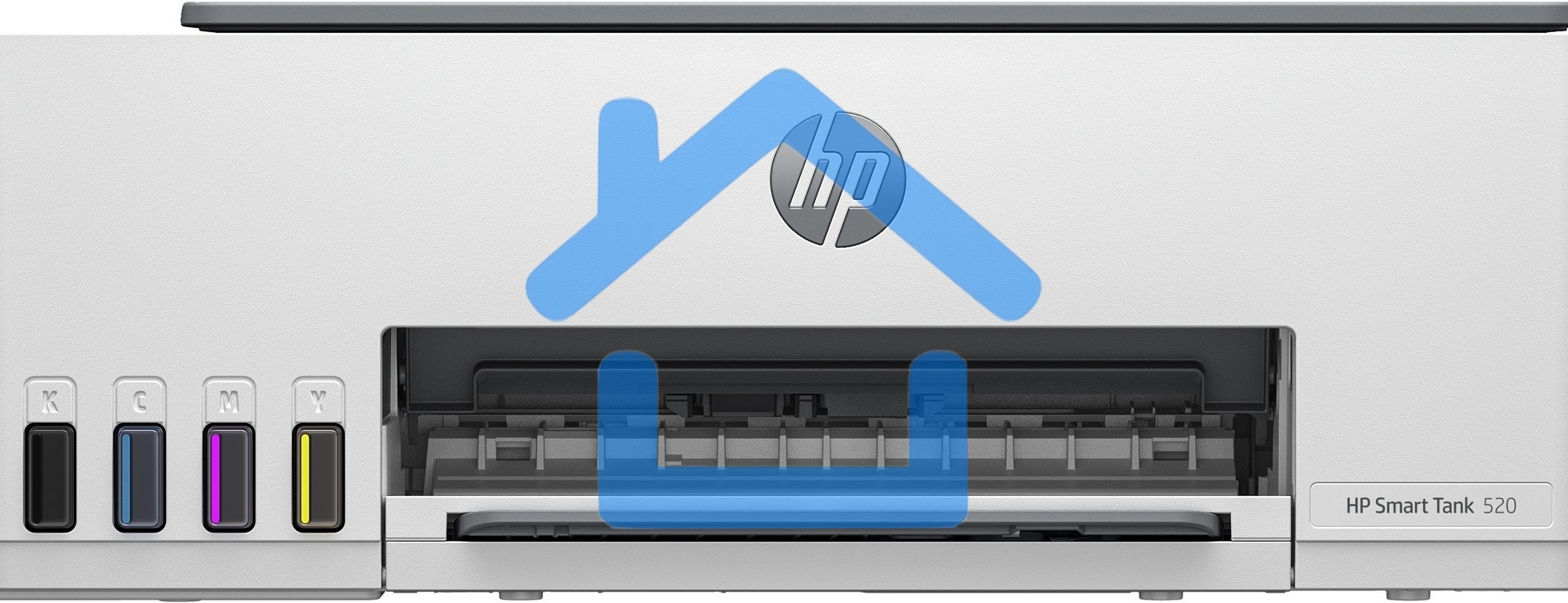 МФУ струйный HP Smart Tank 520 (1F3W2A), A4, цветной, печ. до 12 стр/мин. (ч/б) до 5 стр/мин. (цвет), 1200 x 1200 dpi, USB