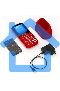 Мобильный телефон Maxvi B21ds up красный