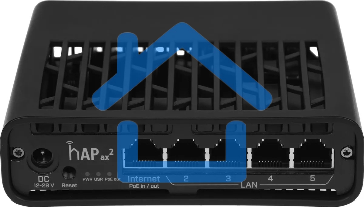 Маршрутизатор mikroTik hAP ax2 C52iG-5HaxD2HaxD-TC WIFI6, 2.4+5Ghz, 5RJ45 1Gbit, 1 POE