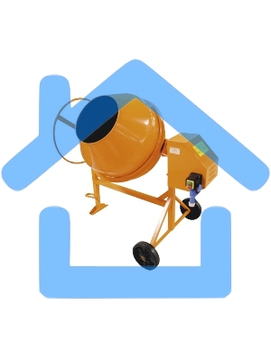Бетоносмеситель Россия СБР-260В 750 Вт, 260 л, 380 В, редуктор