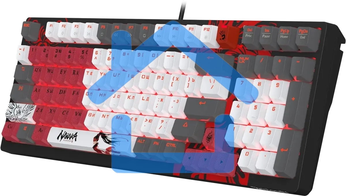 Клавиатура A4Tech Bloody S98 Naraka BLMS Plus механическая черный/красный USB for gamer LED (S98 NARAKA BLMS RED PLUS)