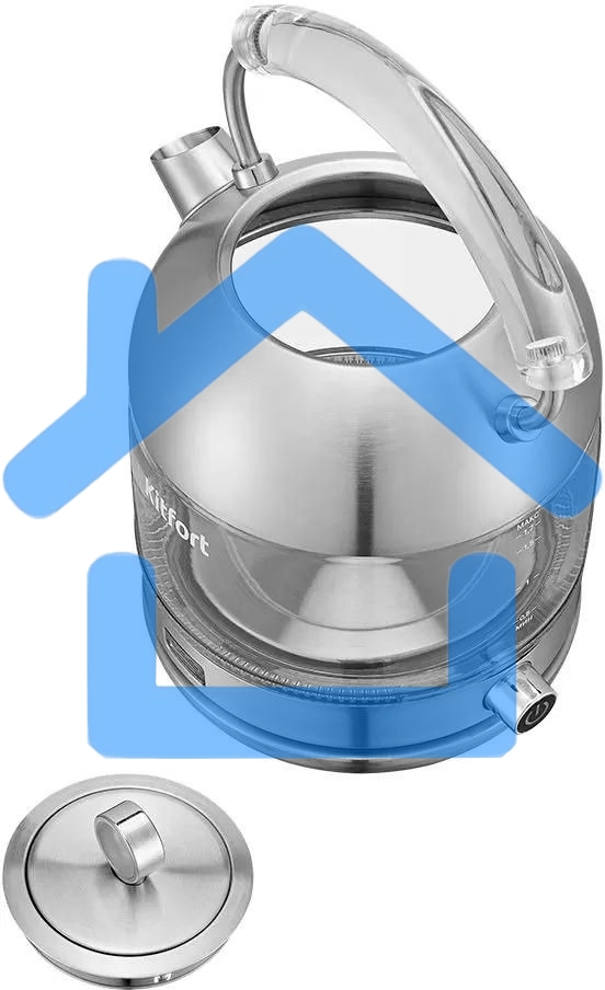 Чайник электрический Kitfort КТ-6172 1.7л. 2200Вт нержавеющая сталь корпус: стекло/металл