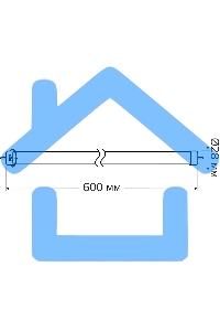 Лампа светодиодная Gauss Elementary T8 10Вт 4000К G13 780лм 600мм стекло поворотная