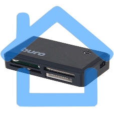 Устройство чтения карт памяти USB 2.0 Buro BU-CR-151 черный