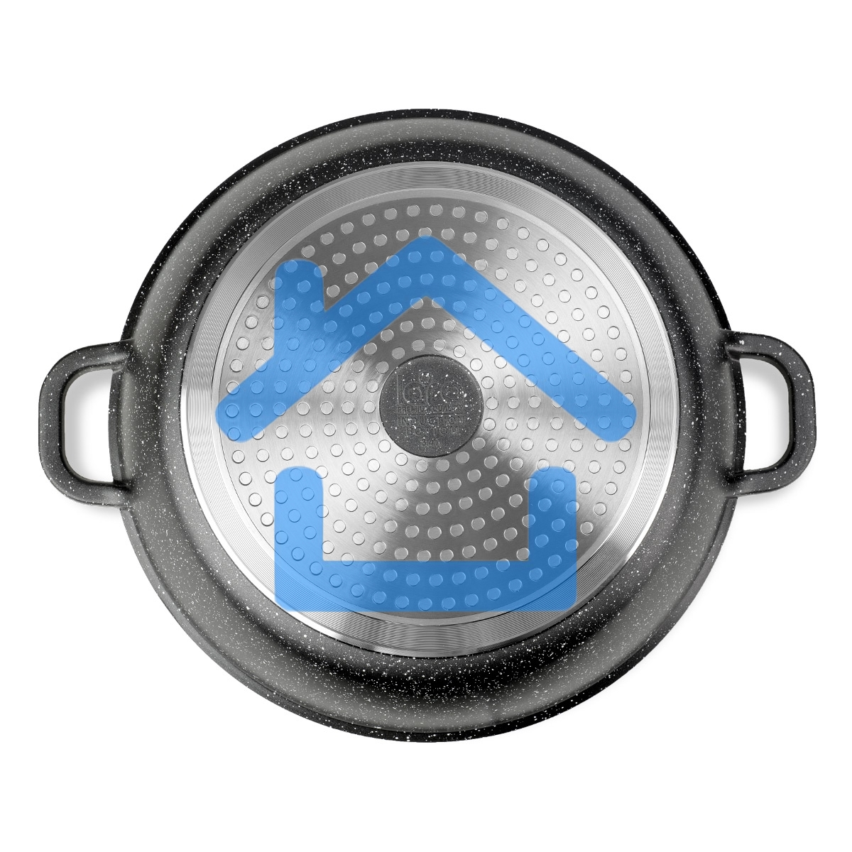 Сотейник LARA LR02-213 4.8 л, 32 см, литой алюминий, с крышкой