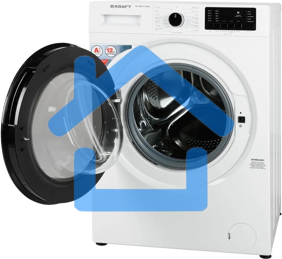 Стиральная машина Kraft KF-MDS12146W белый, загрузка фронтальная 12 кг, 1400 об/мин., класс: А+++