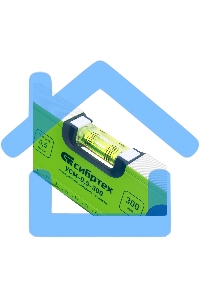 Уровень алюминиевый СИБРТЕХ УСМ-0,5-300, фрезерованный, 3 глазка, магнитный, 300 мм 34111