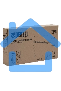 Конвектор Denzel XCE-1500 белый, 1500 Вт, 20 м2, термостат
