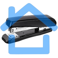 Степлер Silwerhof 401075-01 24/6 26/6 (30 листов) черный, 80 скоб, пластик закрытый/открытый, коробка