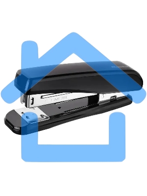 Степлер Silwerhof 401075-01 24/6 26/6 (30 листов) черный, 80 скоб, пластик закрытый/открытый, коробка