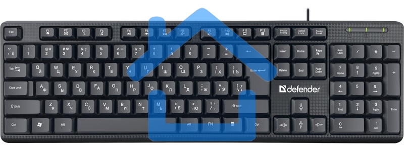 Клавиатура Defender Daily HB-162 проводная, USB, черный