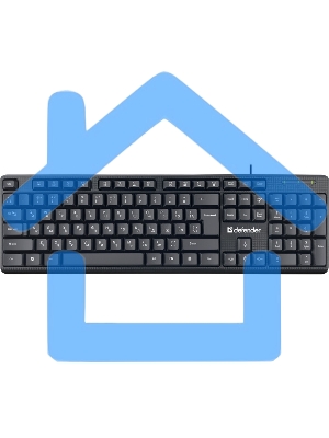 Клавиатура Defender Daily HB-162 проводная, USB, черный