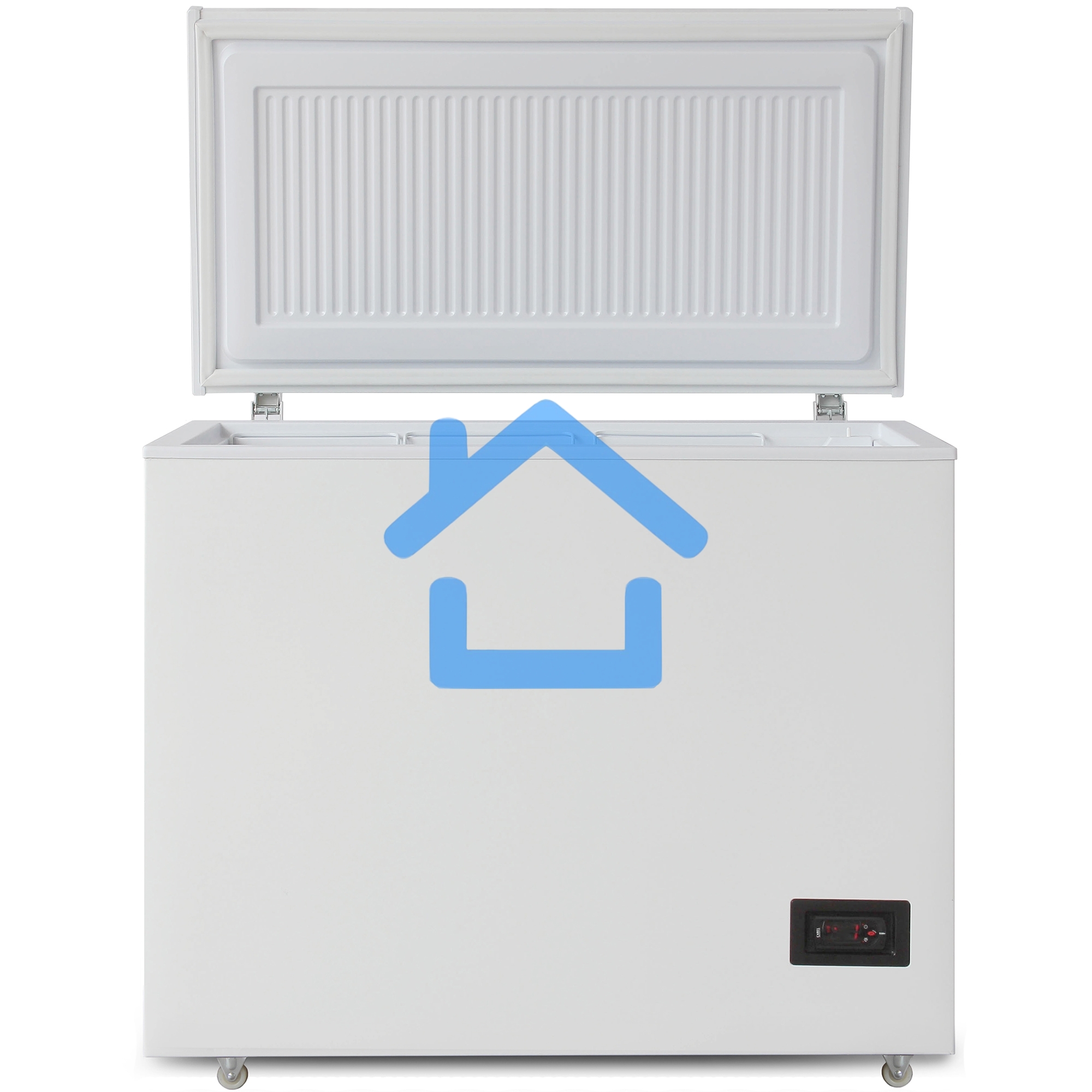 Морозильный ларь Бирюса Б-210KDN, белый с глухой крышкой, 160 л