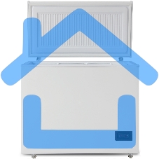 Морозильный ларь Бирюса Б-210KDN, белый с глухой крышкой, 160 л