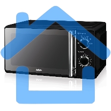 Микроволновая печь BBK 17MWS-794M/B-M черный, 17 л, 700 Вт, поворотный механизм