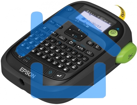 Принтер ленточный термотрансферный EPSON LabelWorks LW-400VP 180 dpi, 6 мм/сек, черный