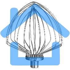 Стальной венчик для чаши KitchenAid 5KSM5THWWSS 4.8 / 4.7 / 4.3 / 3 л., нержавеющая сталь