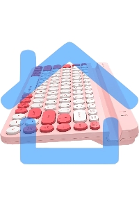 Клавиатура A4Tech Fstyler FBK30 розовый USB беспроводная BT/Radio slim Multimedia (FBK30 RASPBERRY)