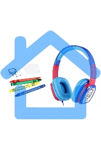 Наушники Harper KIDS HN-302 Blue-Red