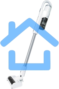 Пылесос вертикальный Coolfort CF-3003 белый, питание от аккумулятора, 260 Вт, уборка сухая, пылесборник 0.5 л, работа от АКБ max 40 мин.