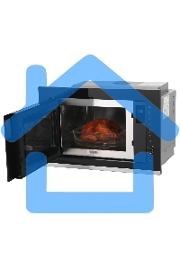 Микроволновая печь встраиваемая Beko BMGB 25333 X черный, 25 л, 900 Вт, переключатели - поворотный механизм/сенсор