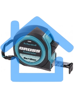 Рулетка GROSS Komfortabel, 10 м х 25 мм обрезиненный корпус 32564