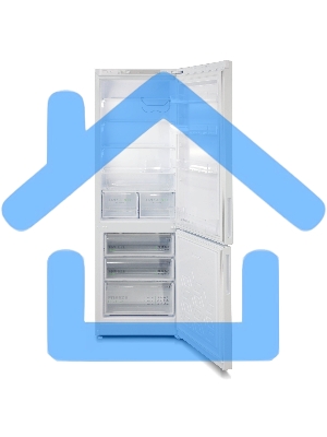 Холодильник Бирюса 6127 белый двухкамерный 245/100л морозилка снизу