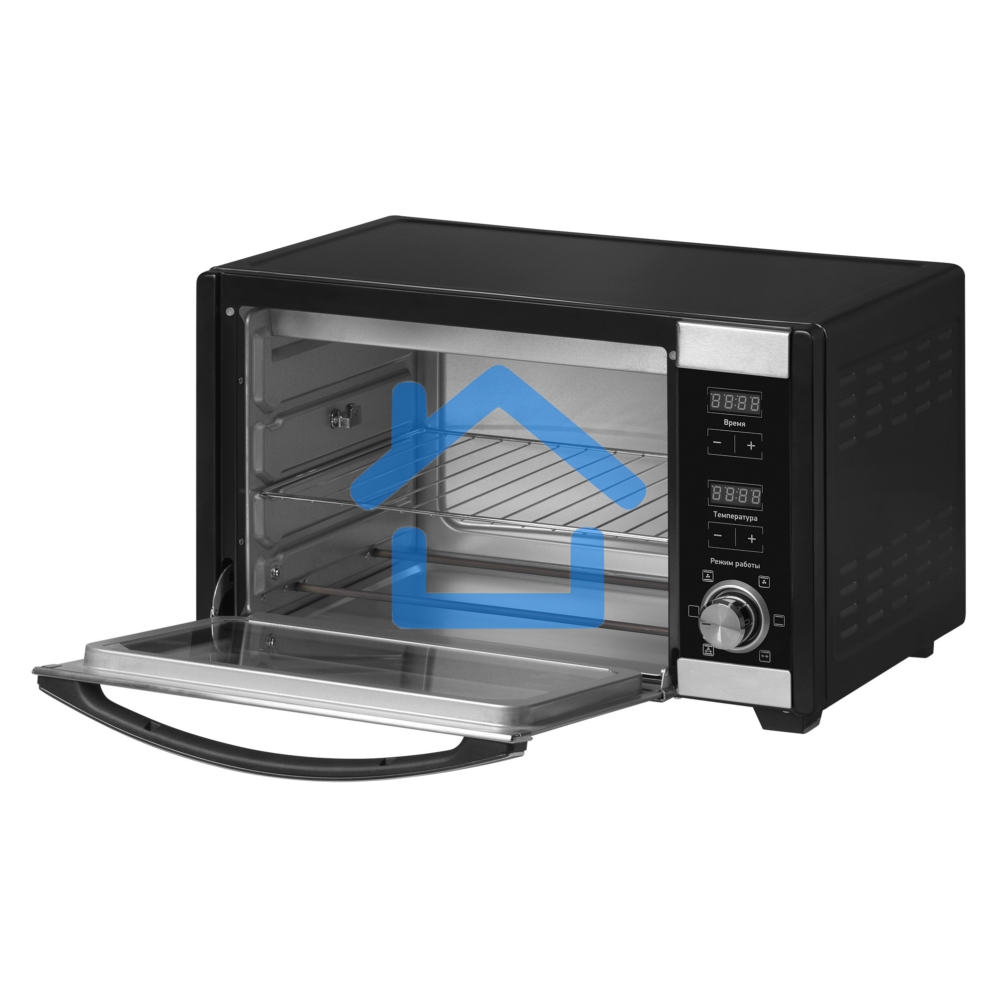 Мини-печь BBK OE3081D черный/нерж сталь