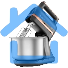 Миксер Kitfort КТ-1369 Мощность: 400 Вт.Емкость чаши: 3,5 л.Материал чаши: нерж.сталь.