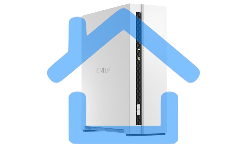 Сетевое хранилище SMB QNAP TS-133 NAS 1 HDD tray. ARM 4-core Cortex-A55 1.8GHz, ram 2 Gb (max), 1x1GbE, 1xUSB 2.0 port,1xUSB 3.2 Gen 1