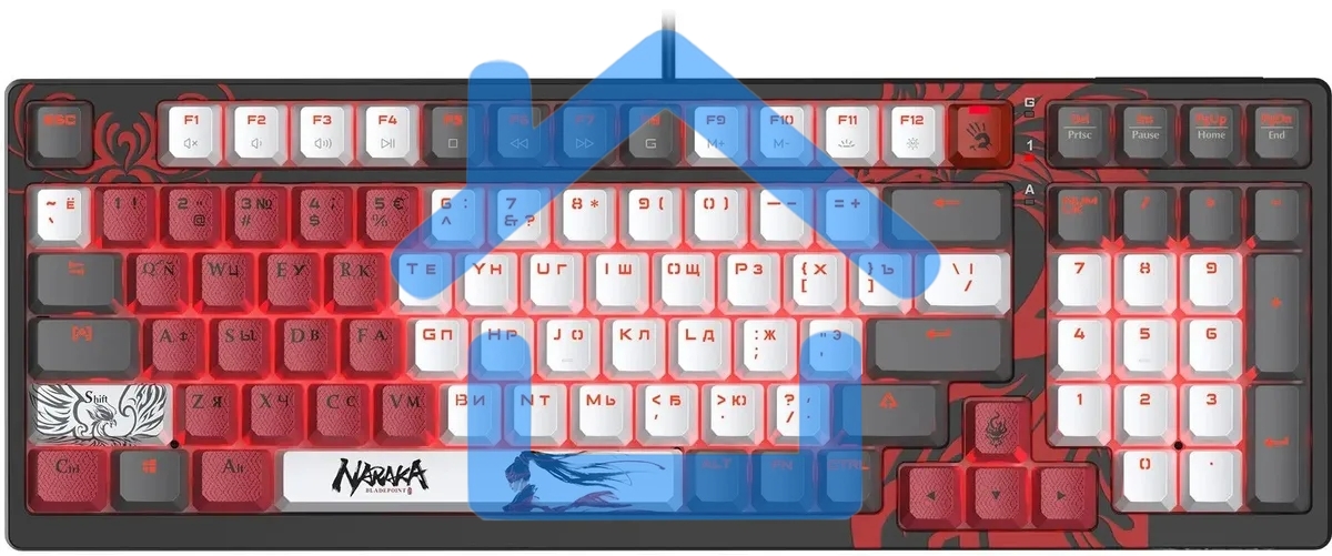 Клавиатура A4Tech Bloody S98 Naraka BLMS Plus механическая черный/красный USB for gamer LED (S98 NARAKA BLMS RED PLUS)