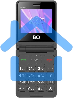 Мобильный телефон BQ 2456 Pocket черный