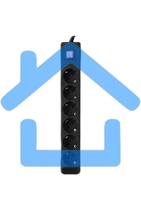 Сетевой фильтр Sven Optima 1,8 м (6 розеток с защитными шторками) черный, цветная коробка