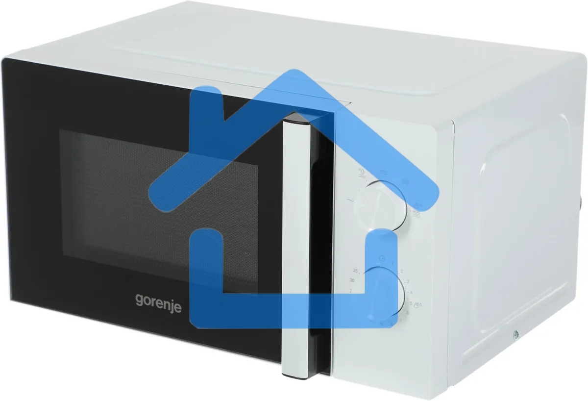 Микроволновая печь Gorenje MO20E1WH белый, 20 л, 800 Вт, переключатели - поворотный механизм