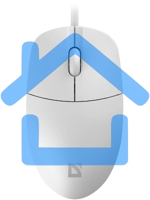 Мышь проводная Defender Azora MB-241 белый, 1200 dpi, USB, кнопки - 3