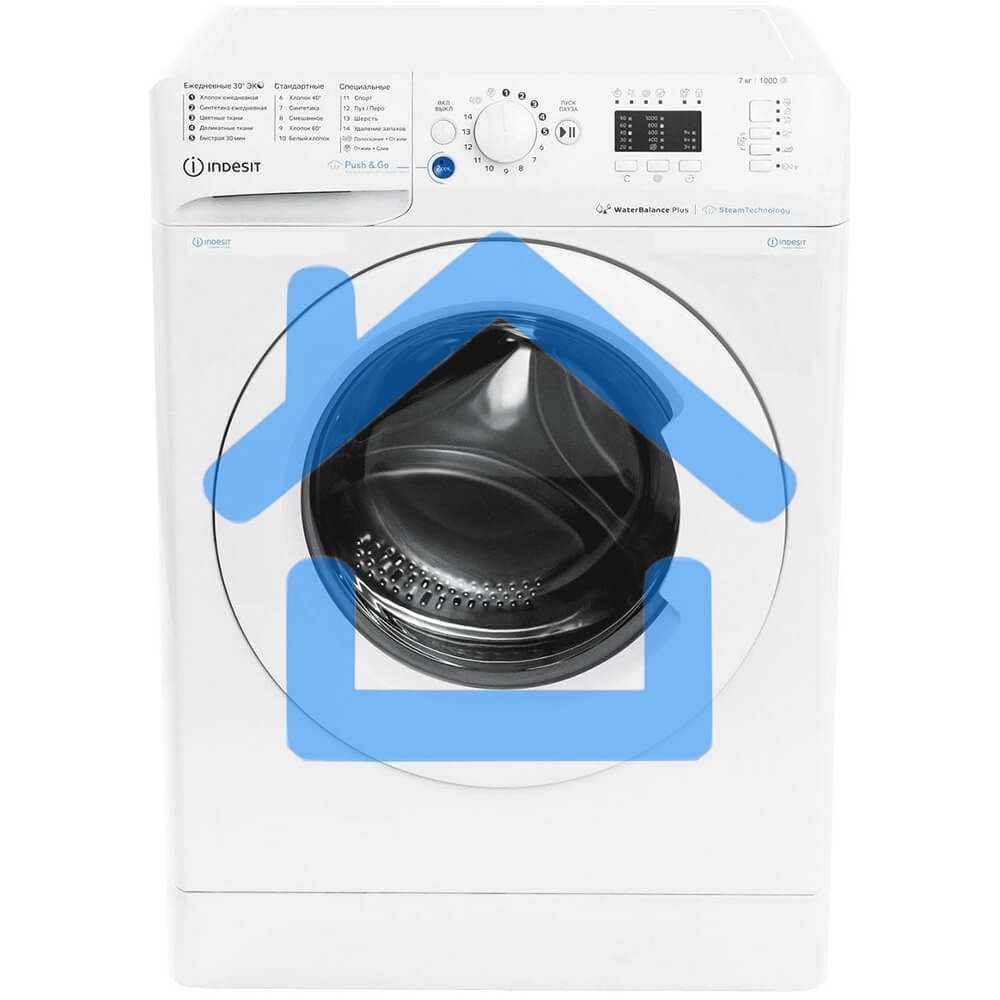 Стиральная машина Indesit BWSA 7109 WWV белый, загрузка фронтальная 7 кг, 1000 об/мин, класс: A