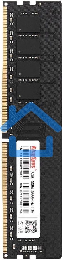 Оперативная память KingSpec, DDR4, 8Gb (1x8Gb), 2666MHz, CL18, DIMM