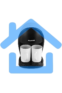 Кофеварка капельная Blackton Bt CM1113 белый/черный, исп. кофе - молотый, 0.3 л, 450 Вт.