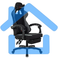 Кресло игровое Zombie Weaver черный/серый