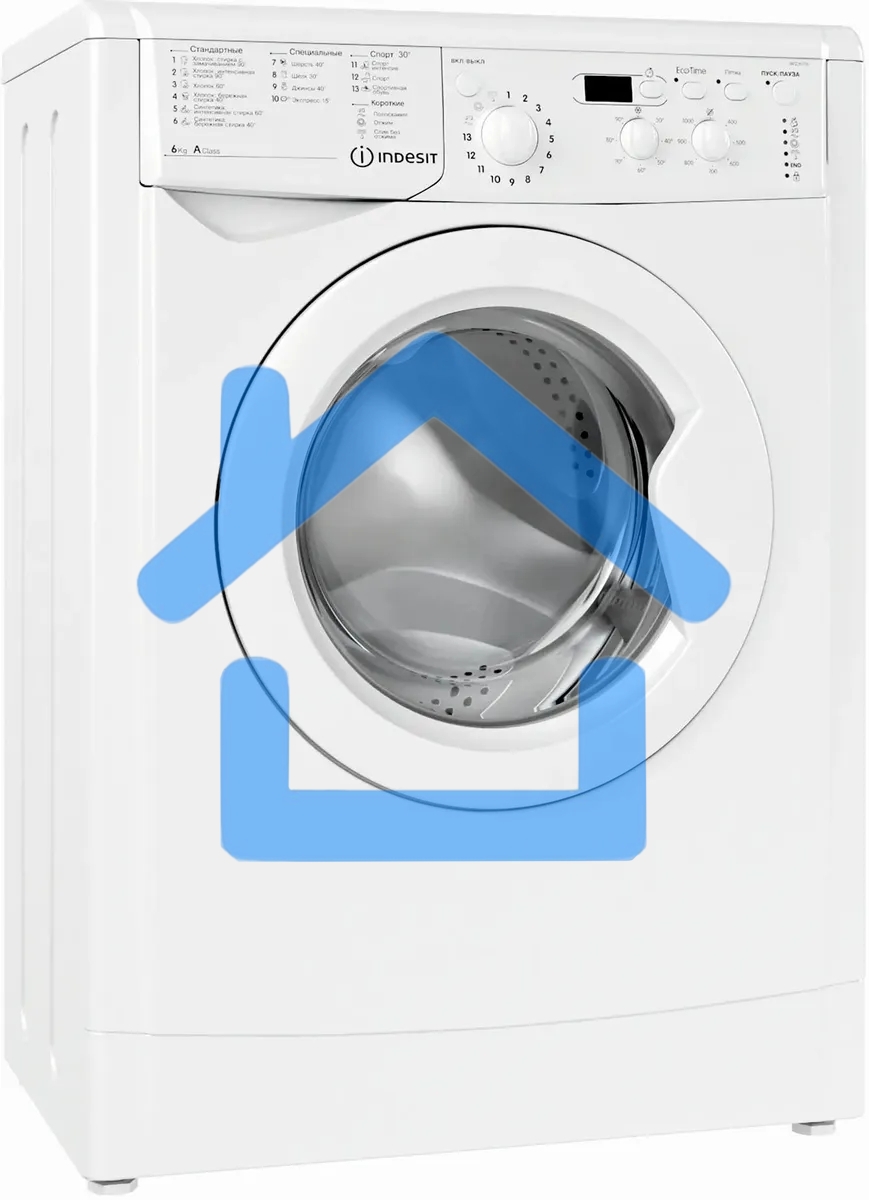 Стиральная машина Indesit IWSD6105 (CIS) L(R) белый, загр. фронтальная макс.: 6 кг 1000 об/мин класс: А