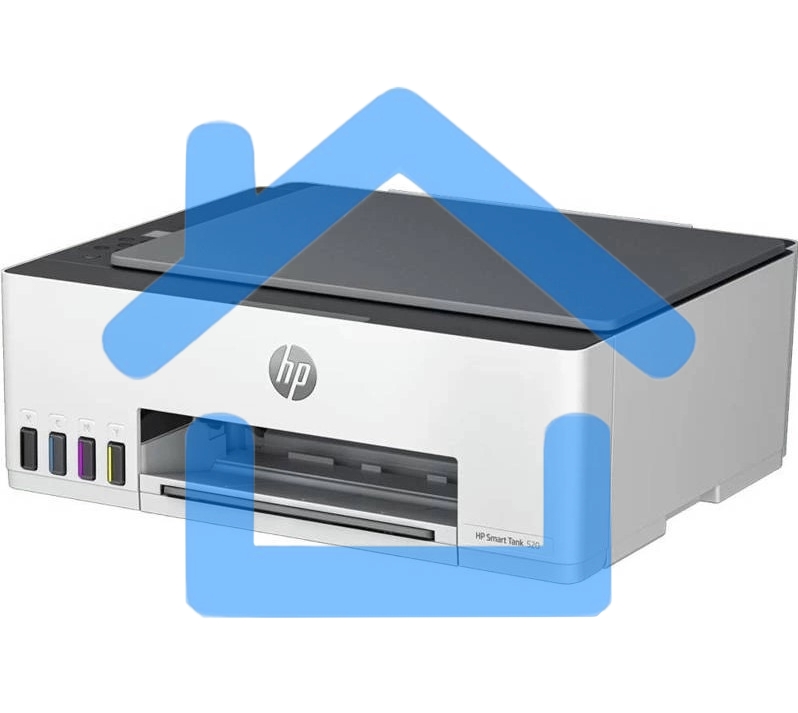 МФУ струйный HP Smart Tank 520 (1F3W2A), A4, цветной, печ. до 12 стр/мин. (ч/б) до 5 стр/мин. (цвет), 1200 x 1200 dpi, USB