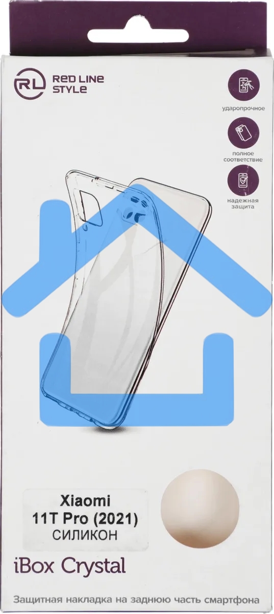 Чехол (клип-кейс) Redline для Xiaomi 11T Pro iBox Crystal прозрачный (УТ000027397)