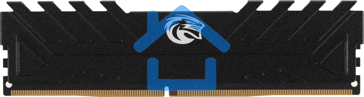 Оперативная память KingSpec, DDR4, 8Gb (1x8Gb), 3200MHz, CL19, DIMM, радиатор, черный