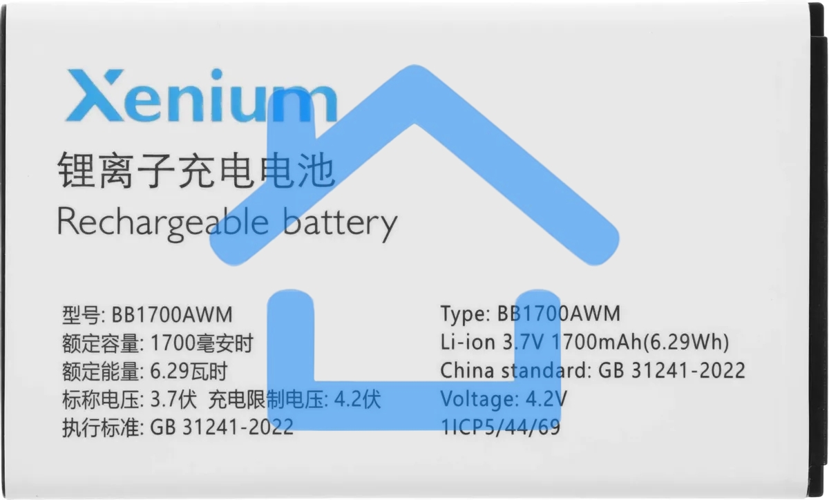 Мобильный телефон Xenium X175 черный моноблок 2Sim 1.8